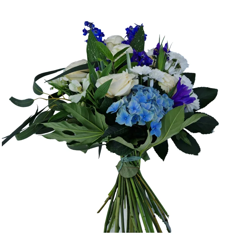 Vacker blomsterbukett i mjuka färger